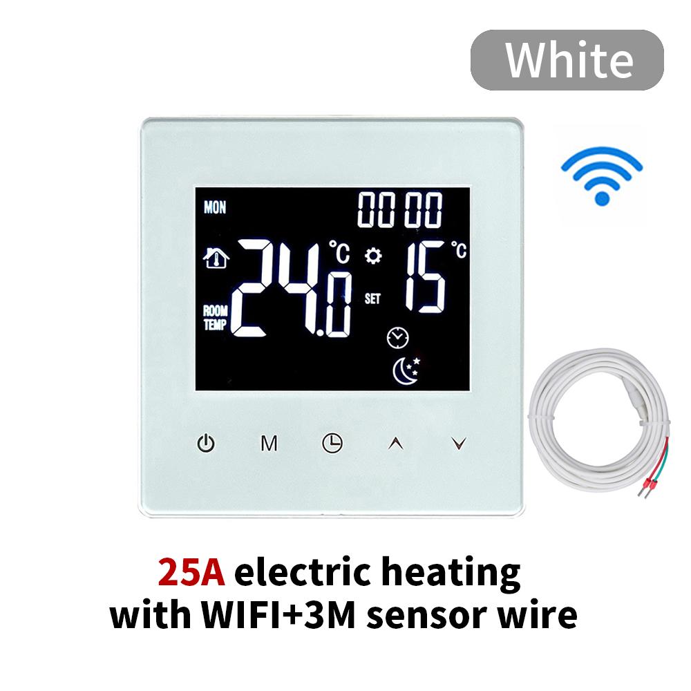 Wired Smart Thermostat with WiFi Control for Air Conditioning and Floor Heating Home Temperature Regulation System Tools