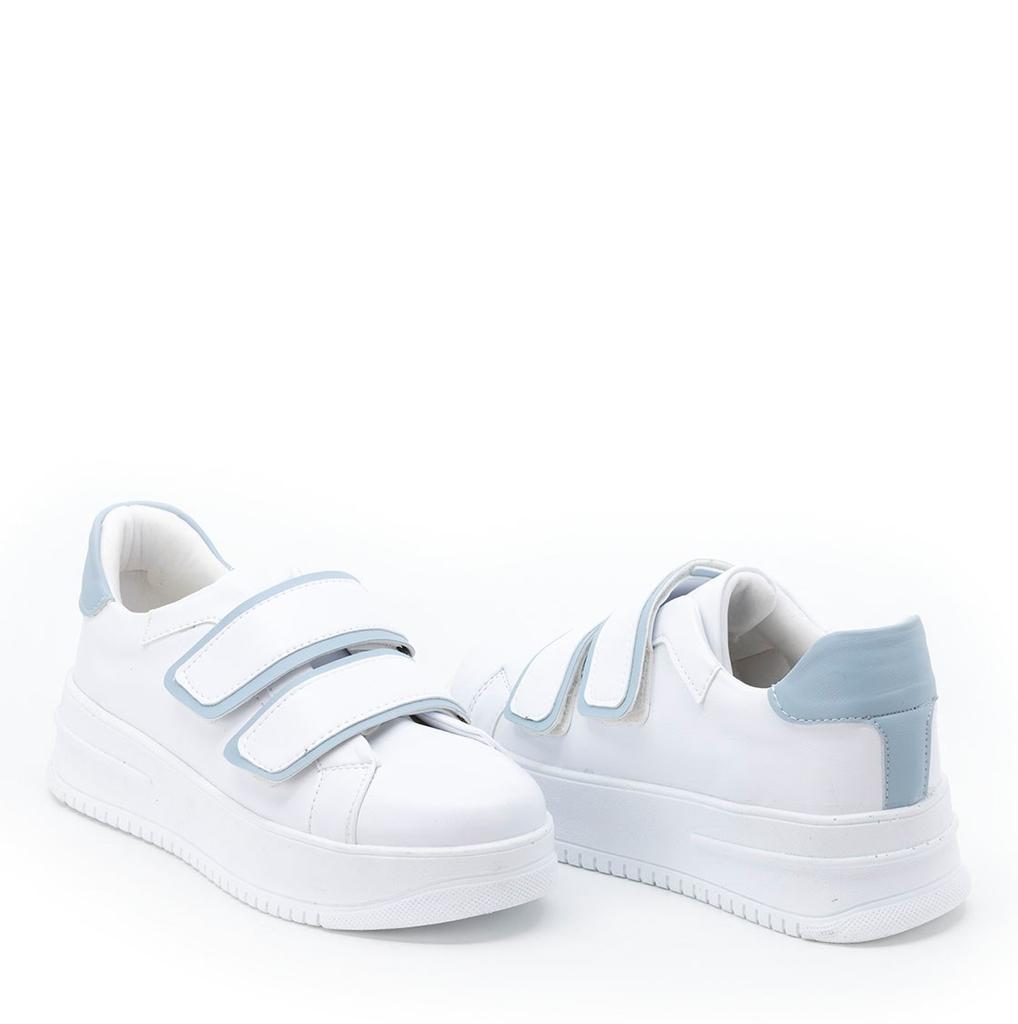 Damen-Sneakers mit dicker Sohle und Klettverschluss, Freizeitschuhe