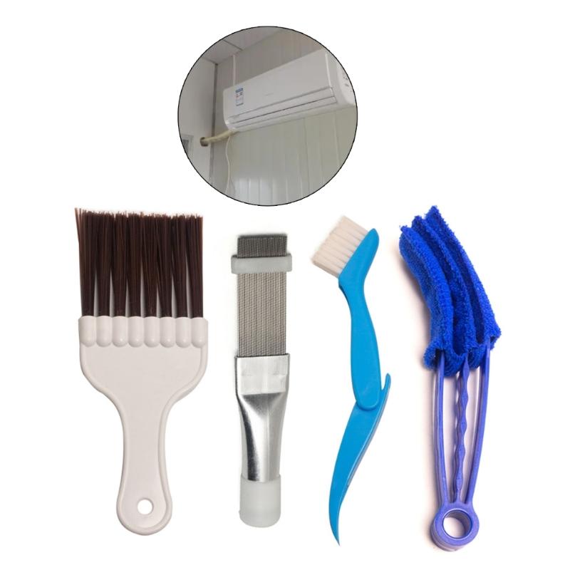 Air Conditioning Fin Comb Brush Condenser Blade Cleaning Repair Tool Universal Radiator Cleaning Brush Tool Cleaner Kits