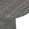 Garden Table Gray 70x70x73 Cm Poly Rattan