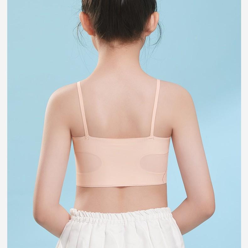 Seamless Lifting Camisole Underwear for Women: Skin-Friendly, Breathable, Comfortable, Fixed Cups, No Show-Through Sports Bra for Young Girls.
