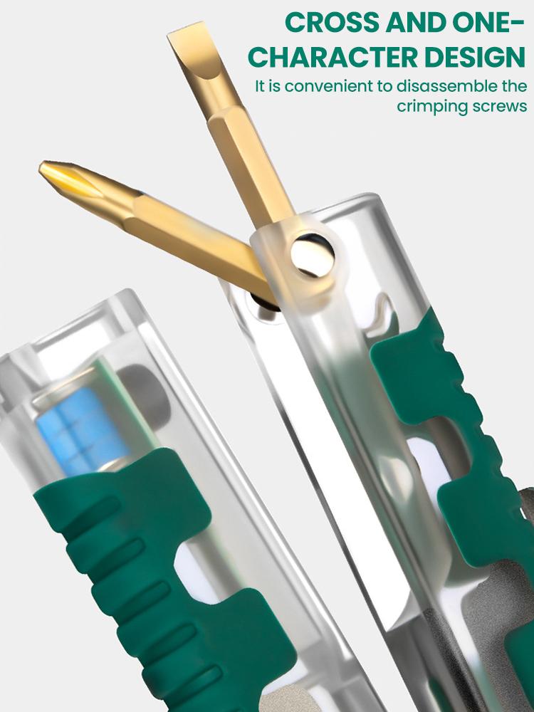 Foldalbe Wire Stripping Pliers Voltage Testing Cable Cutting Crimping Pliers Multifunctional Wire Stripper Electrician Pliers