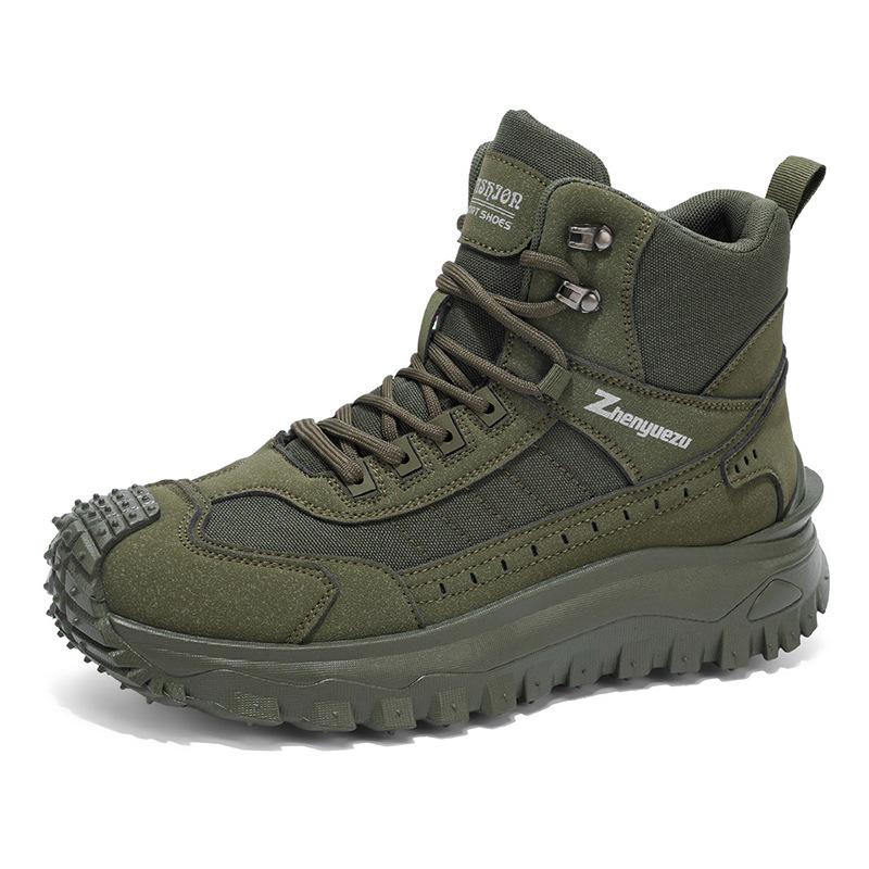 Autumn and Winter New Large Size Men's Boots Outdoor Leisure Sports Tooling Shoes Comfortable Platform Trend Versatile Men's Shoes