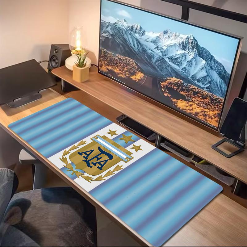 Argentina National Football Team Print  Cushion Non-slip Laptop Tablet Big Mousepad XXL Mat Mini PC Playmat With Lock Edge