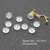 Earrings Screw Backs Anti-Pain Ear Clip Rubber Silicone Earring Back Stoppers for Stud Earrings Ear Plug Blocked Caps DIY Making