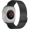 Milanese magnetic stainless steel loop for Apple Watch Ultra 2 49mm band for iWatch Series 10 9 8 7 6 5 4 se 46mm 45 44 bracelet
