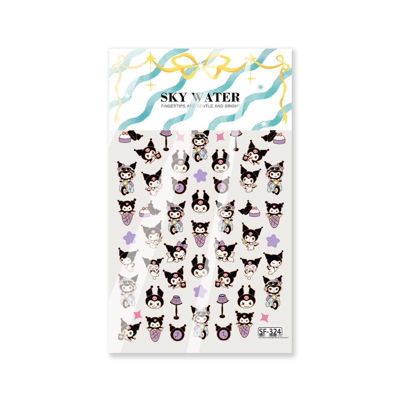 

Kuromi Cute Character Nail Art Stickers & Small Nose Piercing Decor