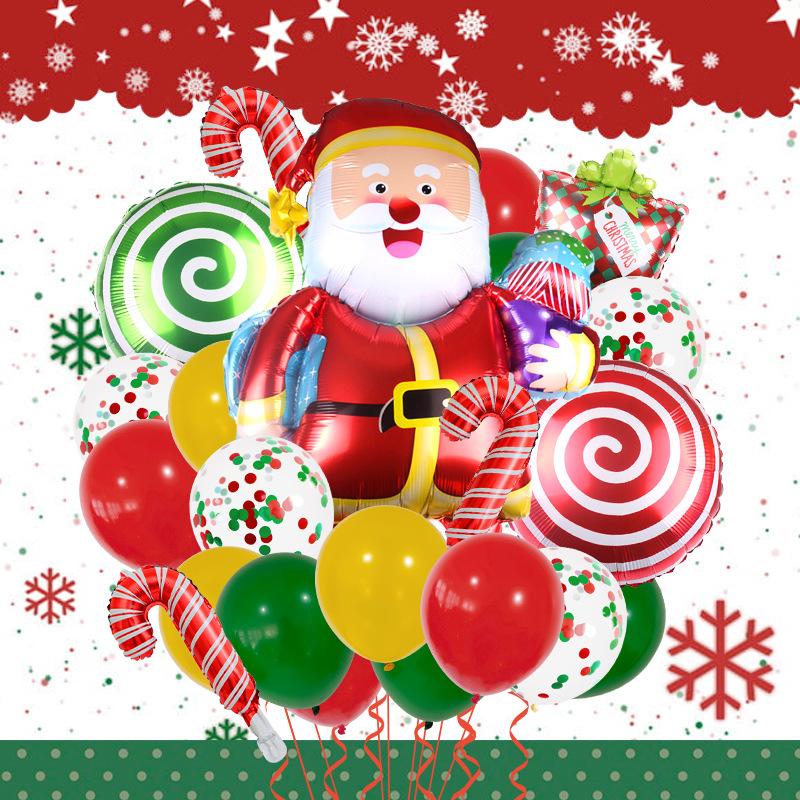 Christmas Balloons Santa Claus Snowman Happy New Year Christmas Party Decorations Globo Kids Gifts Toys Xmas Birthday Party Decorations