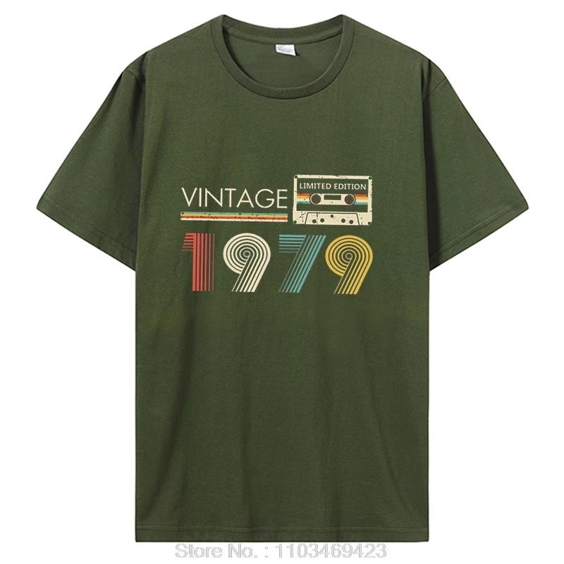 Vintage 1979 Limited Edition Birthday T Shirts Gifts Cotton Summer Tees Tops Graphic T-shirt Clothing Oversized