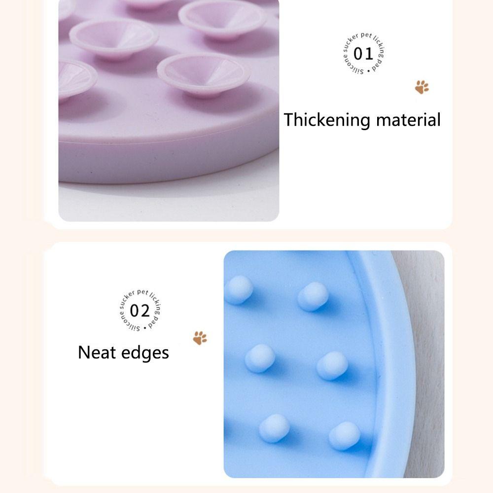 Sunflower Shaped Cat Lick Pad Suction Cup Silicone Cat Placemat Dog Feeding Pads  Small Animal
