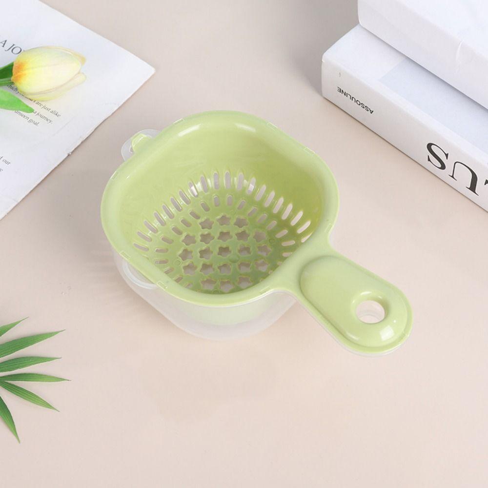 Cute Drain Basket 2 in 1 Vegetable Storage Basket Multipurpose Drainage Bowl Wash Fruit