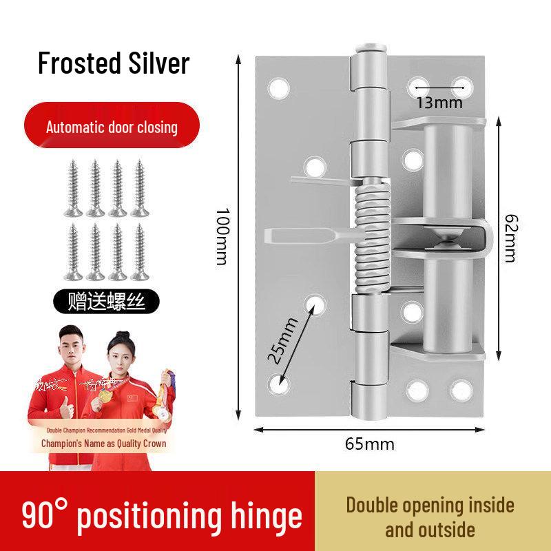 Automatic Door Closer: Multi-functional Invisible Spring Hinge with Buffer and Positioning Features