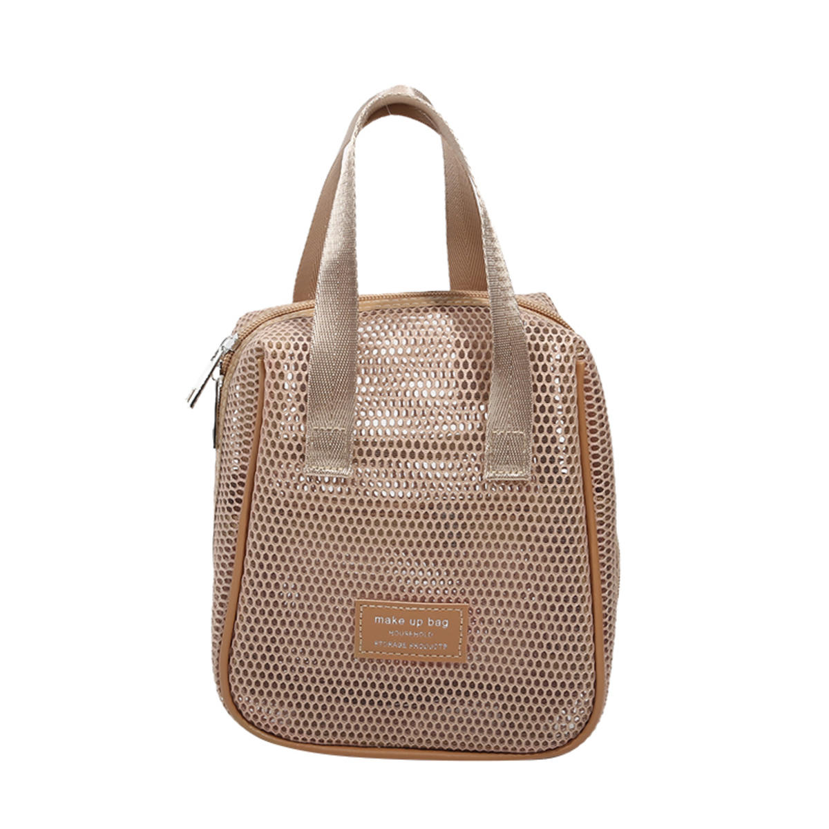 

Дорожная портативная косметичка большой вместимости на молнии, сетчатая косметичка-органайзер, повседневная сумка с несколькими отделениями и карманами для туалетных принадлежностей хаки