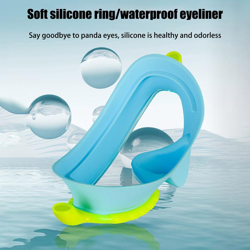 Occhialini da nuoto a tenuta stagna con copri naso Ampia visione a 180° Maschera subacquea Antiappannamento Per snorkeling Piscina Lago Giochi d'acqua