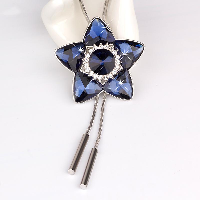 Sweater Chain Star Sweater Chain Female Long Versatile Accessories Clothes Pendant Crystal Necklace Hanging