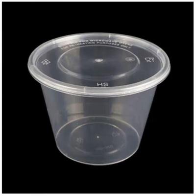 Disposable Round Plastic Bowls with Lids, 500ml, 600 Count