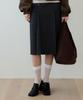 Hillioteu Poise H Pleats Skirt_Navy