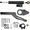 Fydun Motorcycle Adjustable Steering Damper Steering Damper Stabilizer Safety Control with Mounting Bracket Kits for Ninja ZX6R 2009-2019