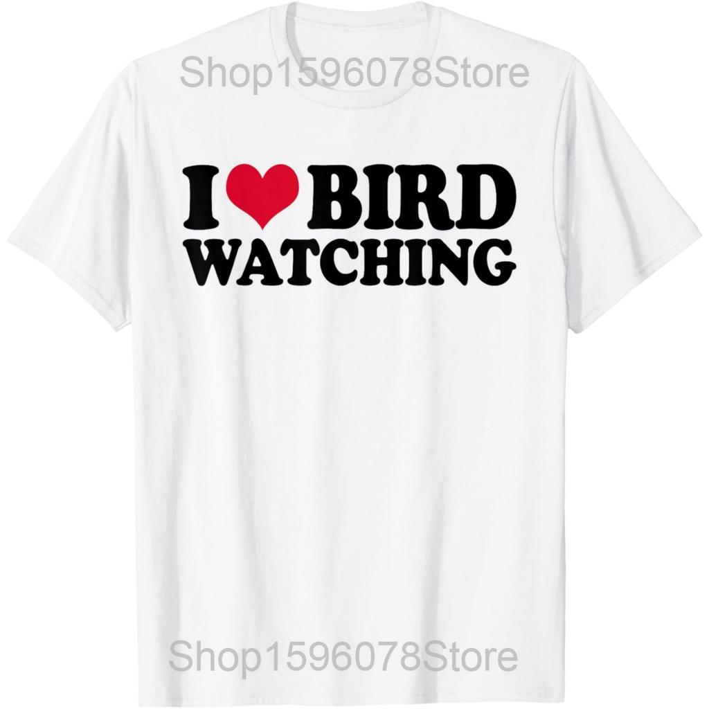 Funny Bird Watching Art for Men Women Bird Watcher Birding T Shirts Humor Streetwear Tee Short Sleeve Unisex Loose Clothing