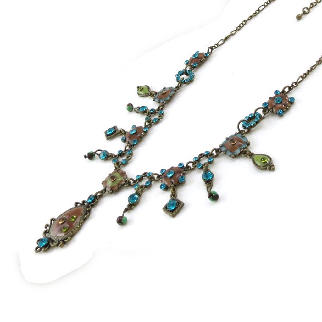Les Trésors De Lily [E5713] - Collier Créateur 'Phèdre' Turquoise Marron