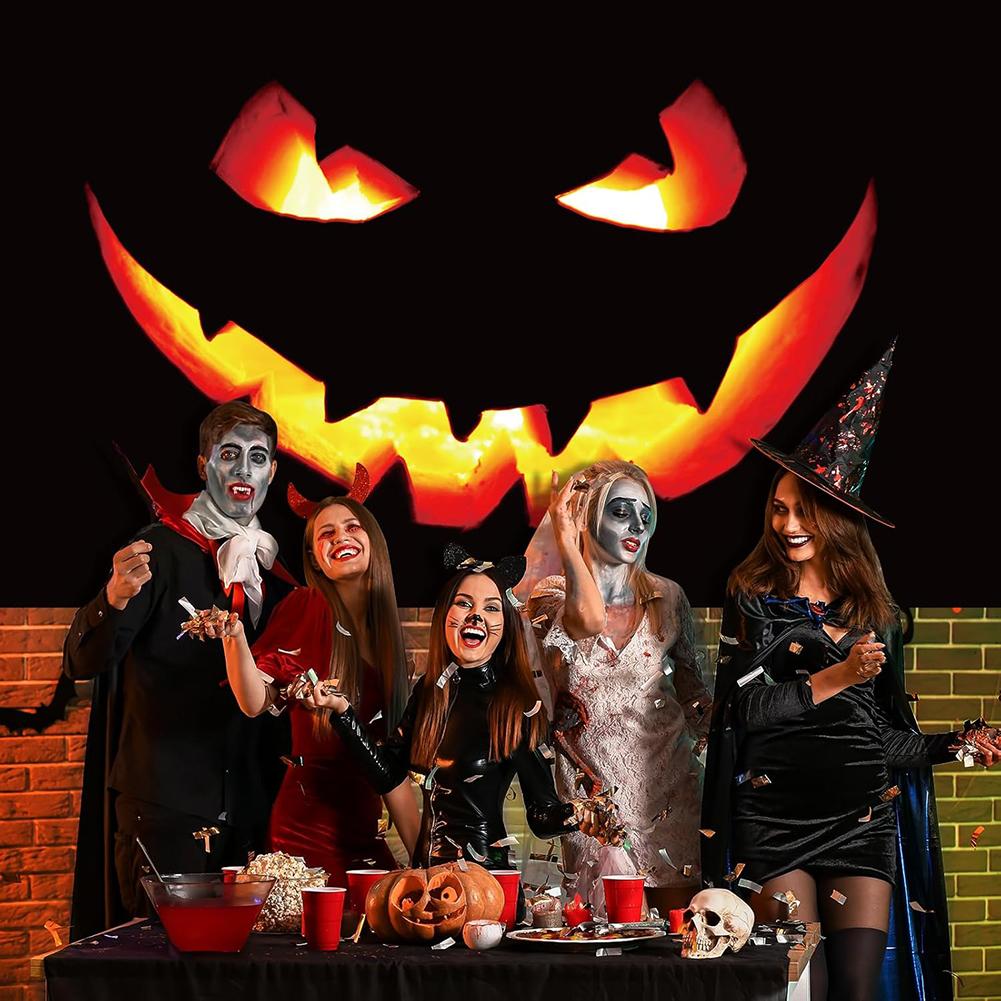 6x13ft Pumpkins Halloween Garage Door Decorations Halloween Garage Door Cover for Home Outdoor Indoor Spooky Party Wall Window
