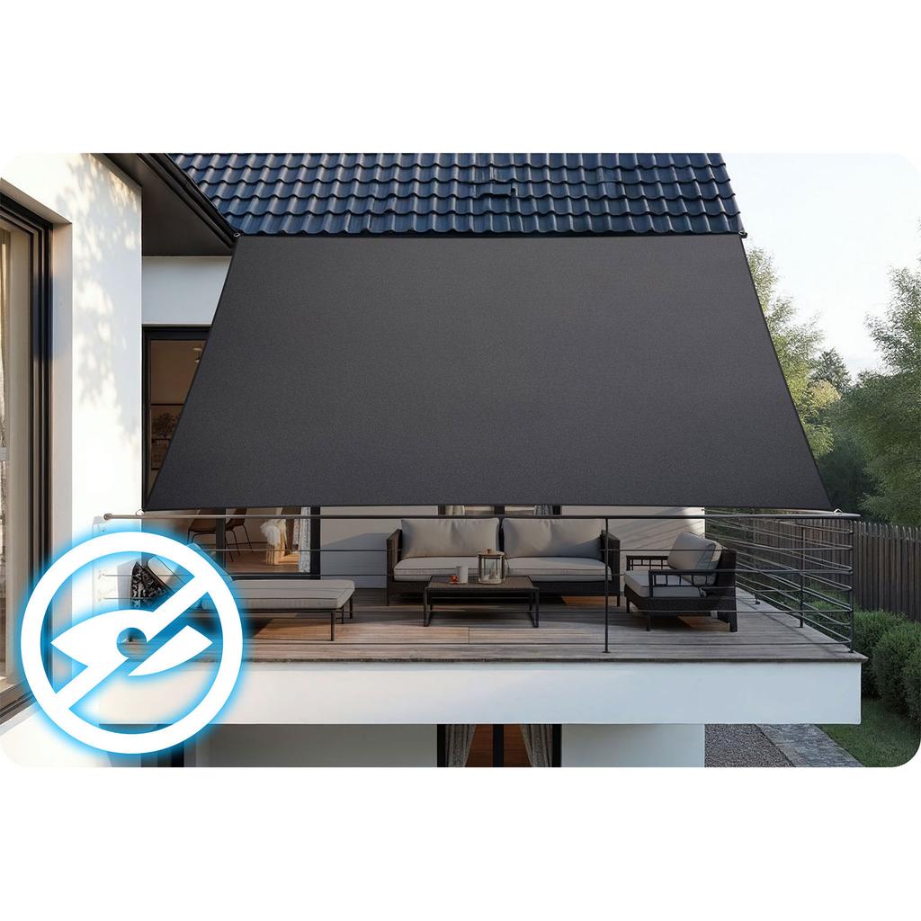 Telo Parasole Rettangolare 3X4M Plonos Pl-885 Grigio