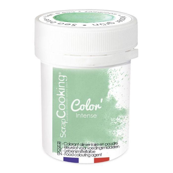 3 colorants alimentaires en poudre Corail/ jaune pastel/ vert d'eau + Stylo de glaçage noir
