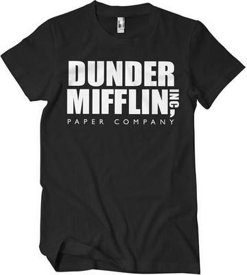 Das Büro Dunder Mifflin Inc Logo Schwarzes Unisex T-Shirt