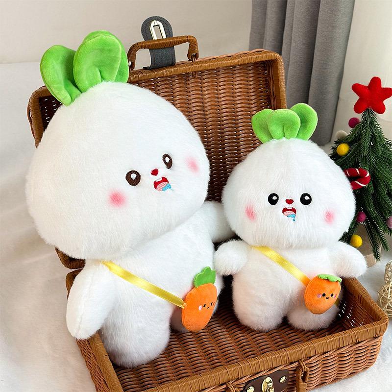 Big Grab Machine Doll Traffic Style Cute Carrot Doll Plush Toy Kids Gift Short Plush Rag Doll