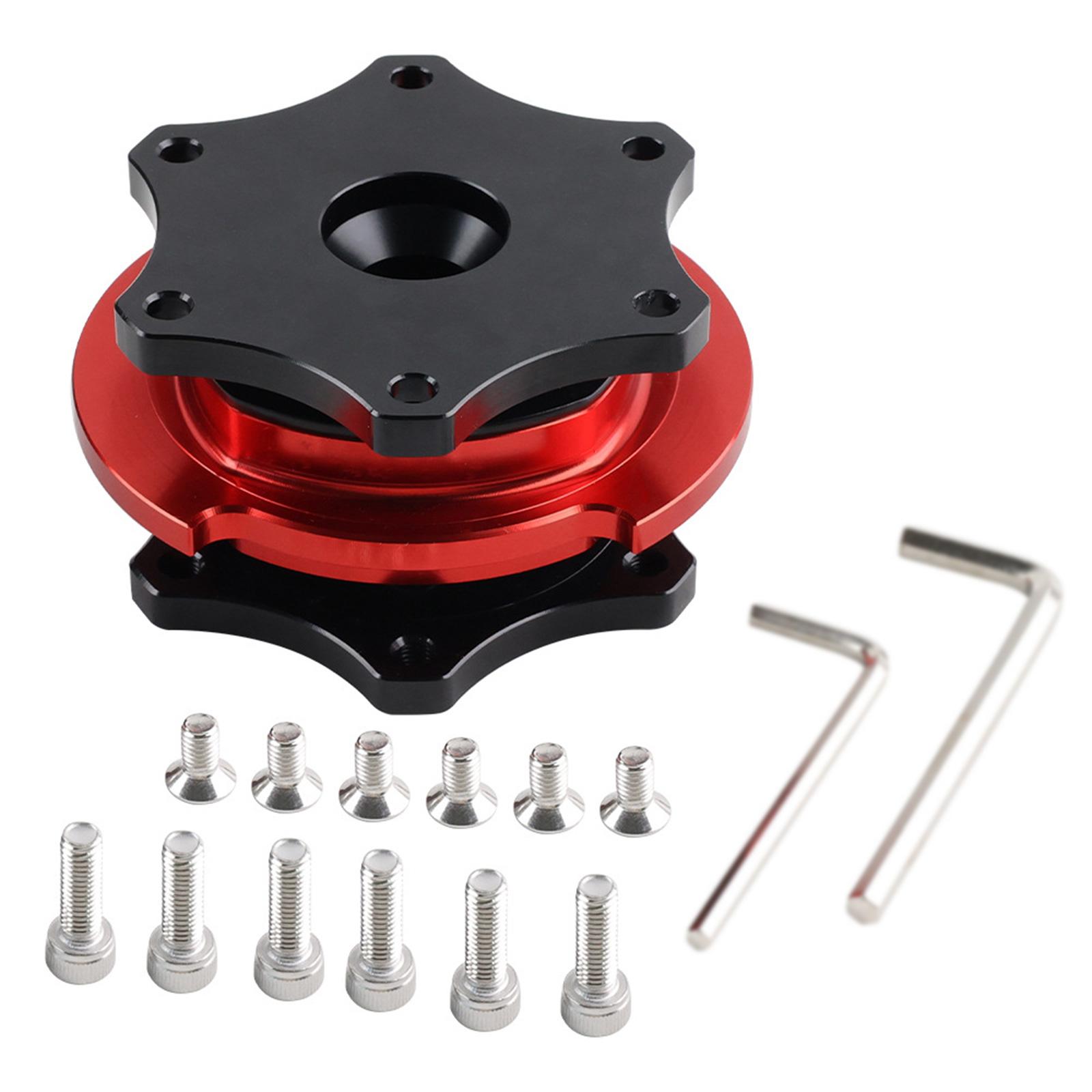 

Anti rusts Quick Release Steering Wheel Hub Aluminum Steering Wheel Hub Repair Tool for Personalizes Driving Experience 1