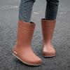 Damen Modische Outdoor Zwischensohle Abriebfest Rutschfest Wasserdicht Regenstiefel Gummischuhe