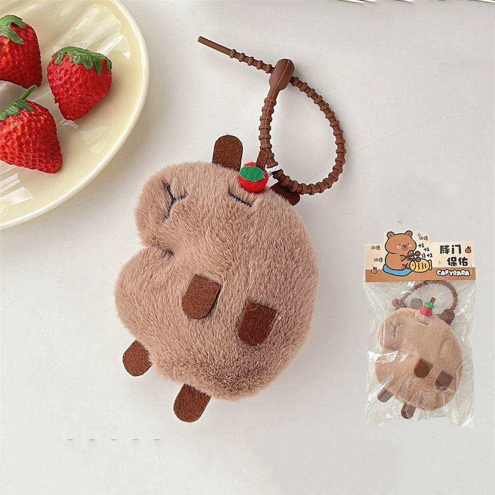 

Backpack Plush Toy Bag Pendant Keychain Key Chain Decoration Cute Capybara Pendant Women/men Capybara