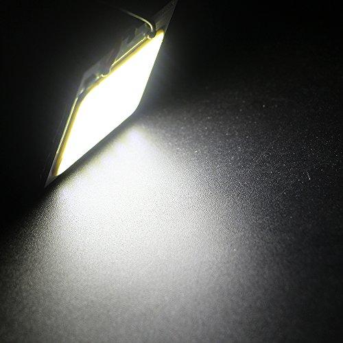 YongMing Room Lamp 48 LED White COB Surface Emitting Dome Light for 12V with 3 Types of Adapters 4 Pieces