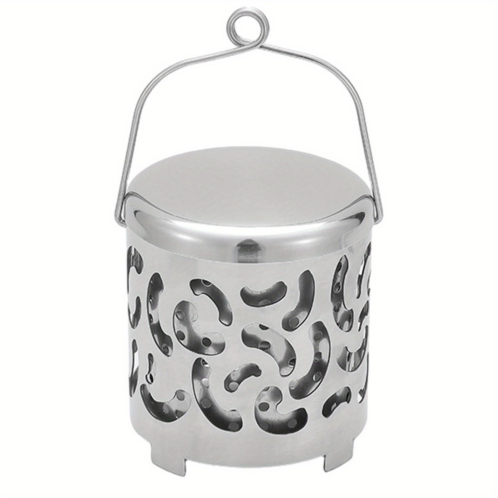 

Портативный обогреватель для палатки из нержавеющей стали с ручкой, легкая уличная плита, подходит для кемпинга, пеших походов, рыбалки, приготовления пищи