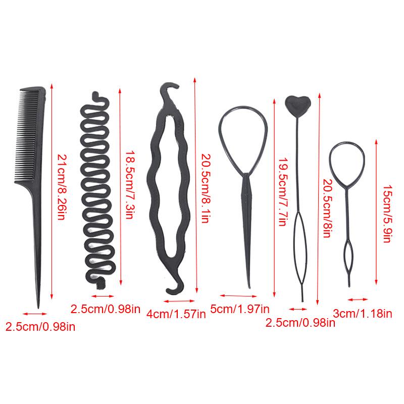 6 Teile/satz Kinder Curler Haar Geflecht Wartung Spirale Twist Haar Styling Werkzeuge