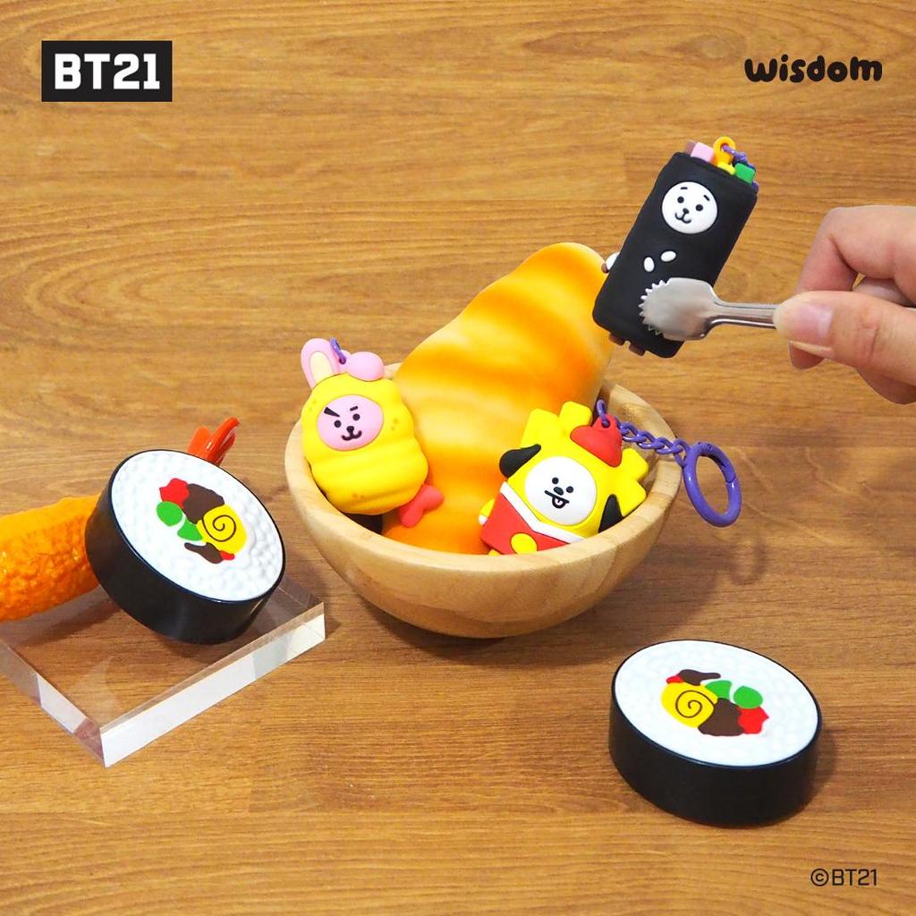 BT21 STREET FOOD FIGURE KEYRING_CHIMMY ,Official, Original, Authentic, KPOP