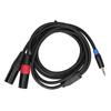 3.5mm Stereo Male To Dual 2 XLR Male Plug Connector   Converter Adapter Cable Cord