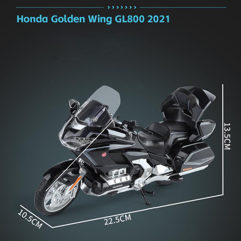 1/12 Honda Golden Wing GL800 Motorcycle Cruise Motorcycle Alloy Diecast Model Boy Alloy Simulation Collection Ornament Toy Car