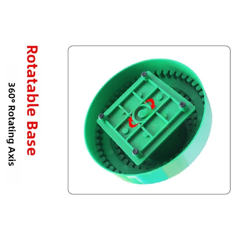 Rotary Tool Organizer with 360 Degree Rotation for For drill Bits and Pins Compact Tool Storage Box for Workshop and Garage