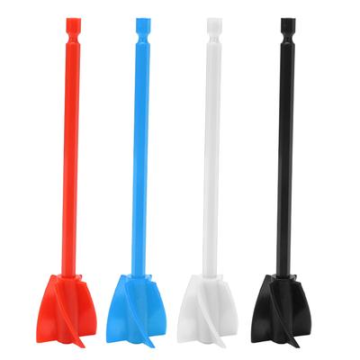 4Pcs Resin Mixer Paddles Strong Uniform Mixing 5 Blades Reusable Paint Mixer Drill Attachment Black