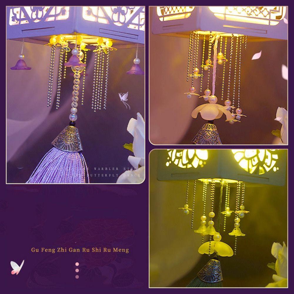 Chinese Style DIY Mid-Autumn Lantern Mid-Autumn Festival Handmade Lanterns Portable   Party Decor