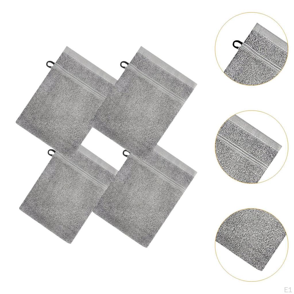 4 Bath Towels, Soft, Absorbent, Reusable, Multifunctional, Easy To Use, for The Face.
