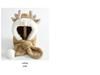 Children's Plush Antler Hat & Scarf Set: Windproof, Thickened Ear Protection for Outdoor Cycling