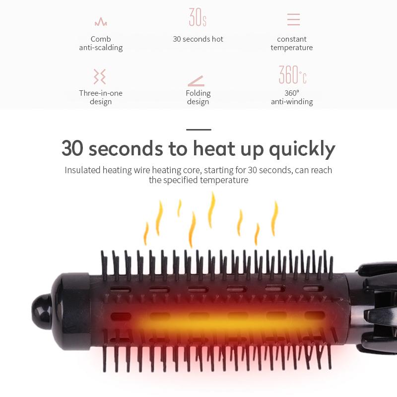 Electric Hair Dryer Blow Dryer Comb Rotating Hot Air Brush Hairdryer Hair Blower Brush 4 in 1 Hotel Household Salon Professional