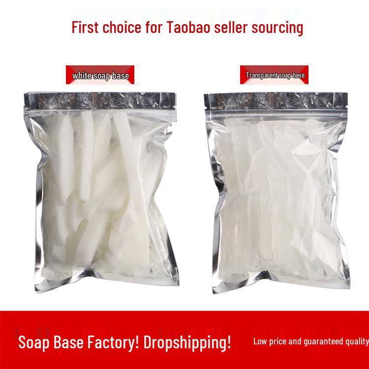 Handmade Transparent Milky White Soap Base 200g – Ideal for Face Wash & Bath