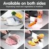 3Pcs Stainless Steel Cutting Board Food Grade Double-sided Metal Fruit Vegetable Chopping Board Hanging Kitchen Cutting Board