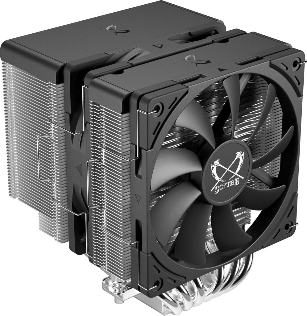 SCYTHE Twin Tower Side-Flow CPU Cooler with Dual Counter-Rotating Fans FUMA3