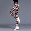 Karierte Leggings für Damen, sexy Hosen, Push-Up-Leggings, modische Fitness-Leggins, Übergröße, Hose mit hoher Taille