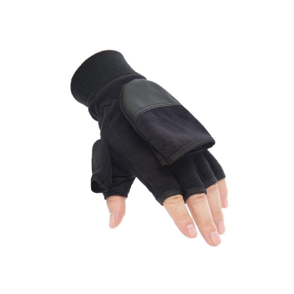 1 Pair Woman Man Unisex Cold Winter Glove Portable Half-finger Mitts Windproof Fingerless Skiing Gloves Sporting Camping