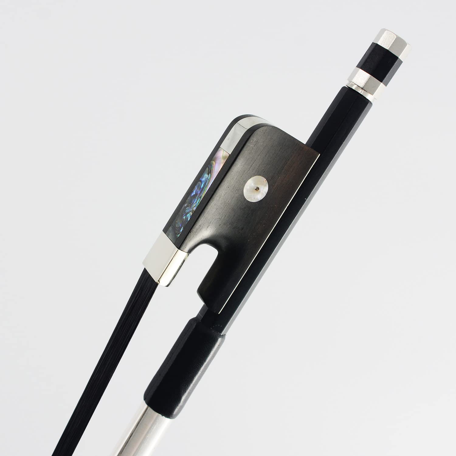 

VINGOBOW Смычок для контрабаса, французский стиль, углеволокно, черный волос, все размеры 44